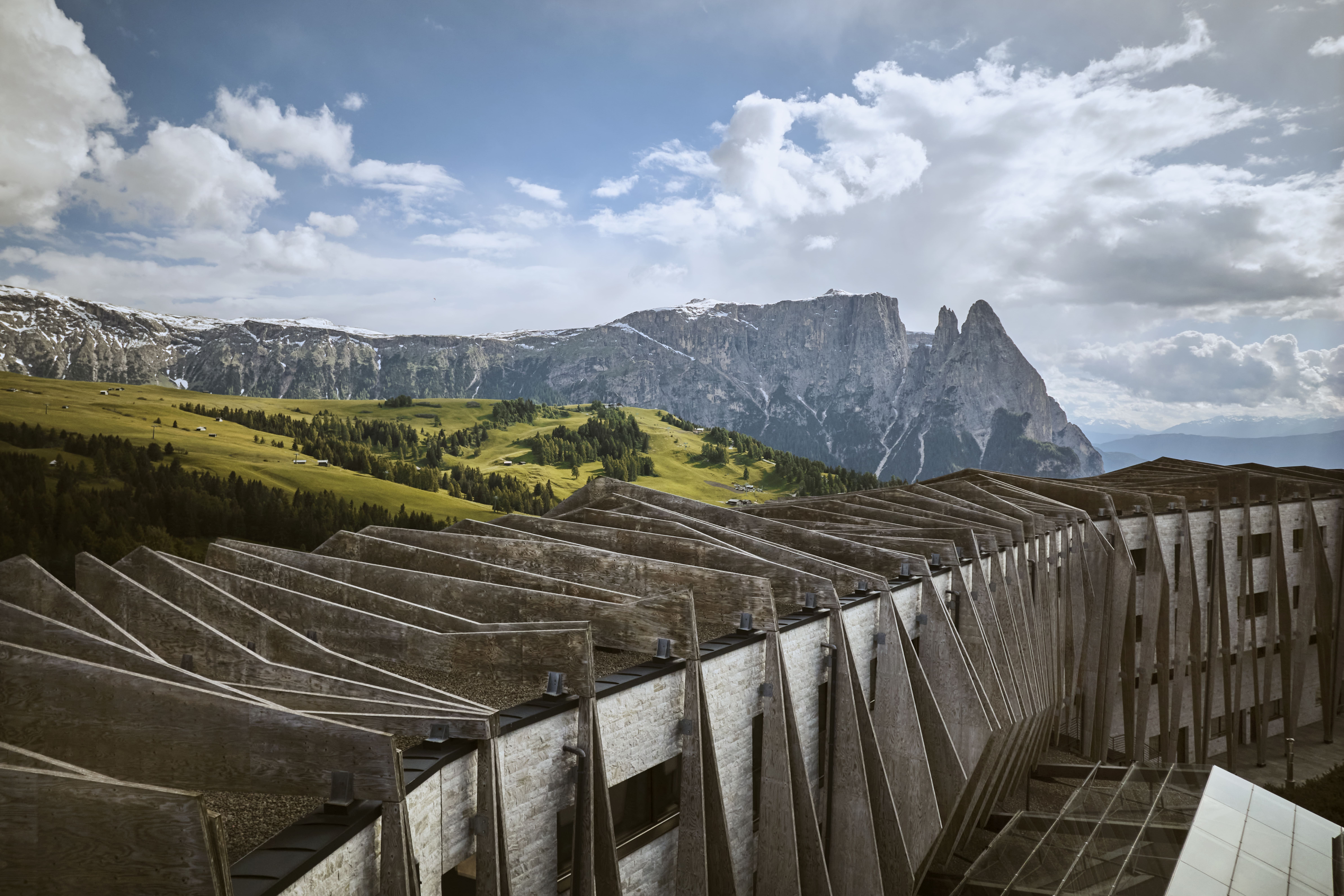 Sensing Architecture in Snow：COMO Alpina Dolomites 雪域建築的感官之境 - 岩木共構致敬雄偉山脈