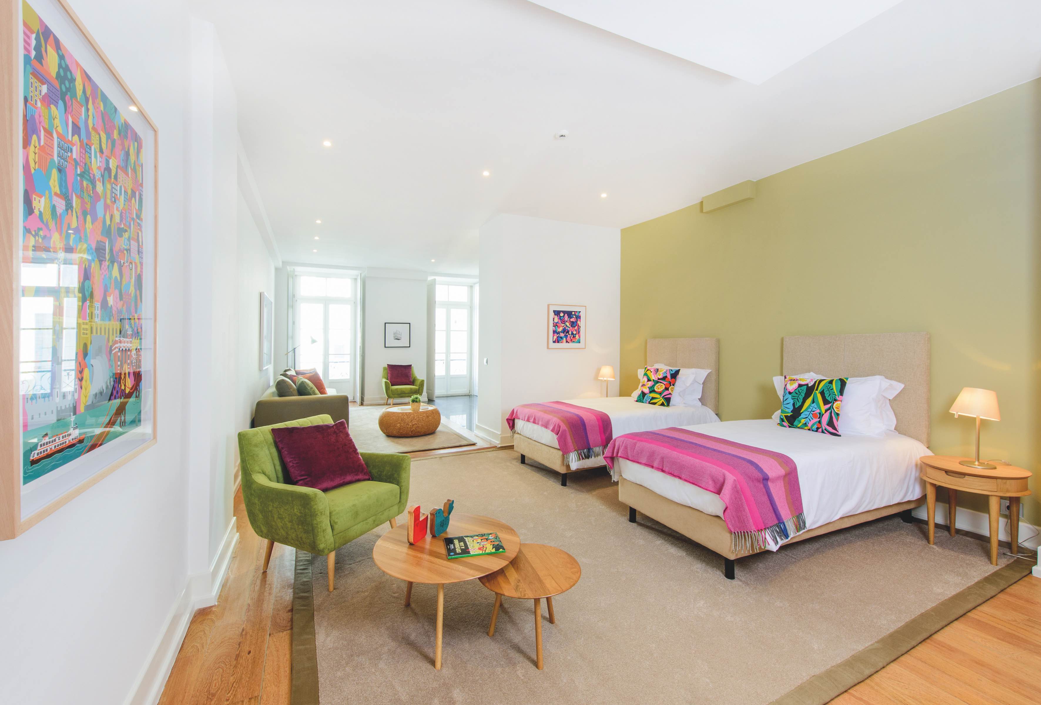 繽紛的親子房型有絕對舒適的寬廣大空間。