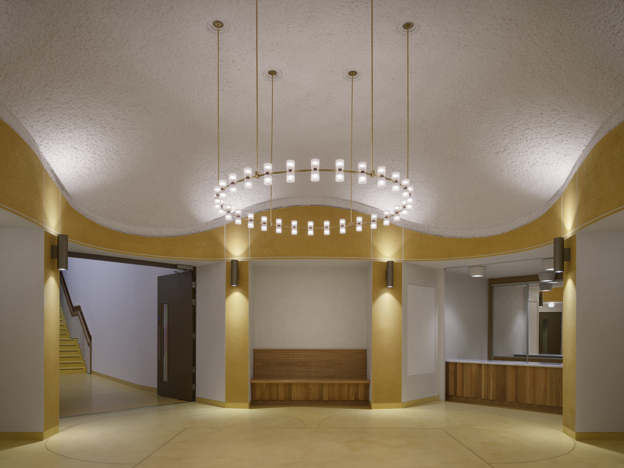 圓形大廳是通道，亦可改造為舉辦各種活動的理想場所。